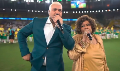 Apresentação de Belo e Alcione no Hino Nacional vira meme e domina redes antes de amistoso da Seleção
