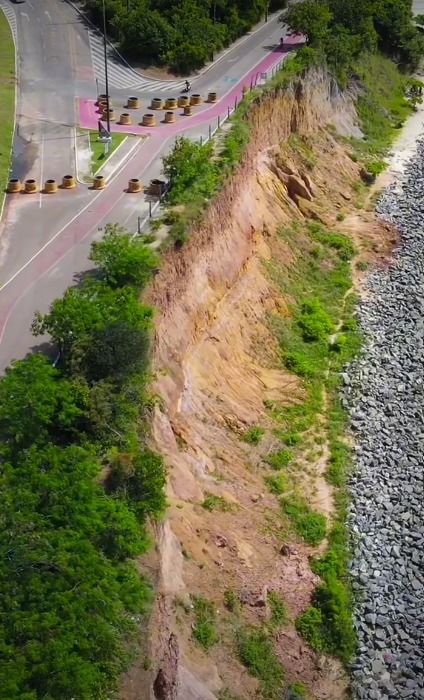 Prefeitura lança licitação de R$ 22,7 milhões para conter erosão na falésia do Cabo Branco