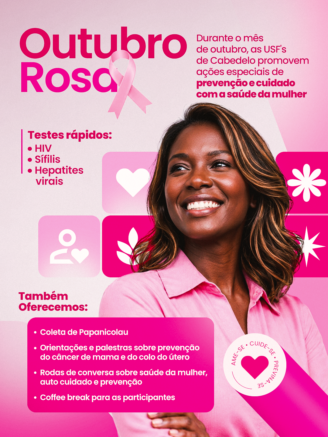 Cabedelo terá mutirão de exames e ações de prevenção ao câncer durante o Outubro Rosa